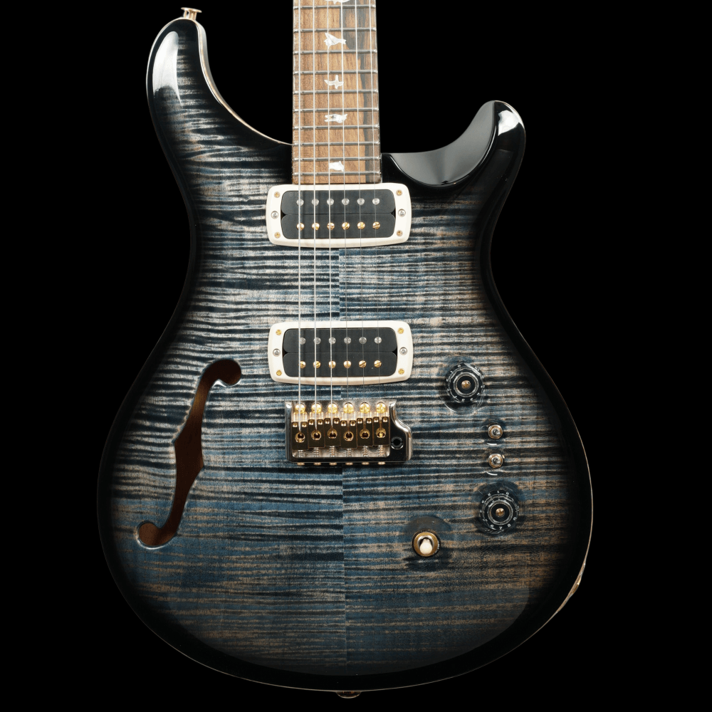 PRS 40th Anniversary Custom 24-08 Semi-Hollow, Faded Whale Blue Smokeburst