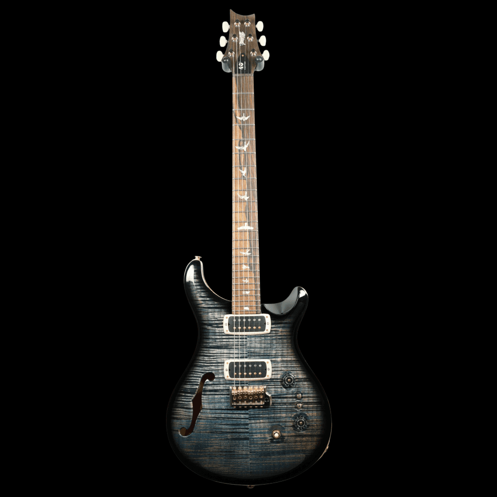 PRS 40th Anniversary Custom 24-08 Semi-Hollow, Faded Whale Blue Smokeburst