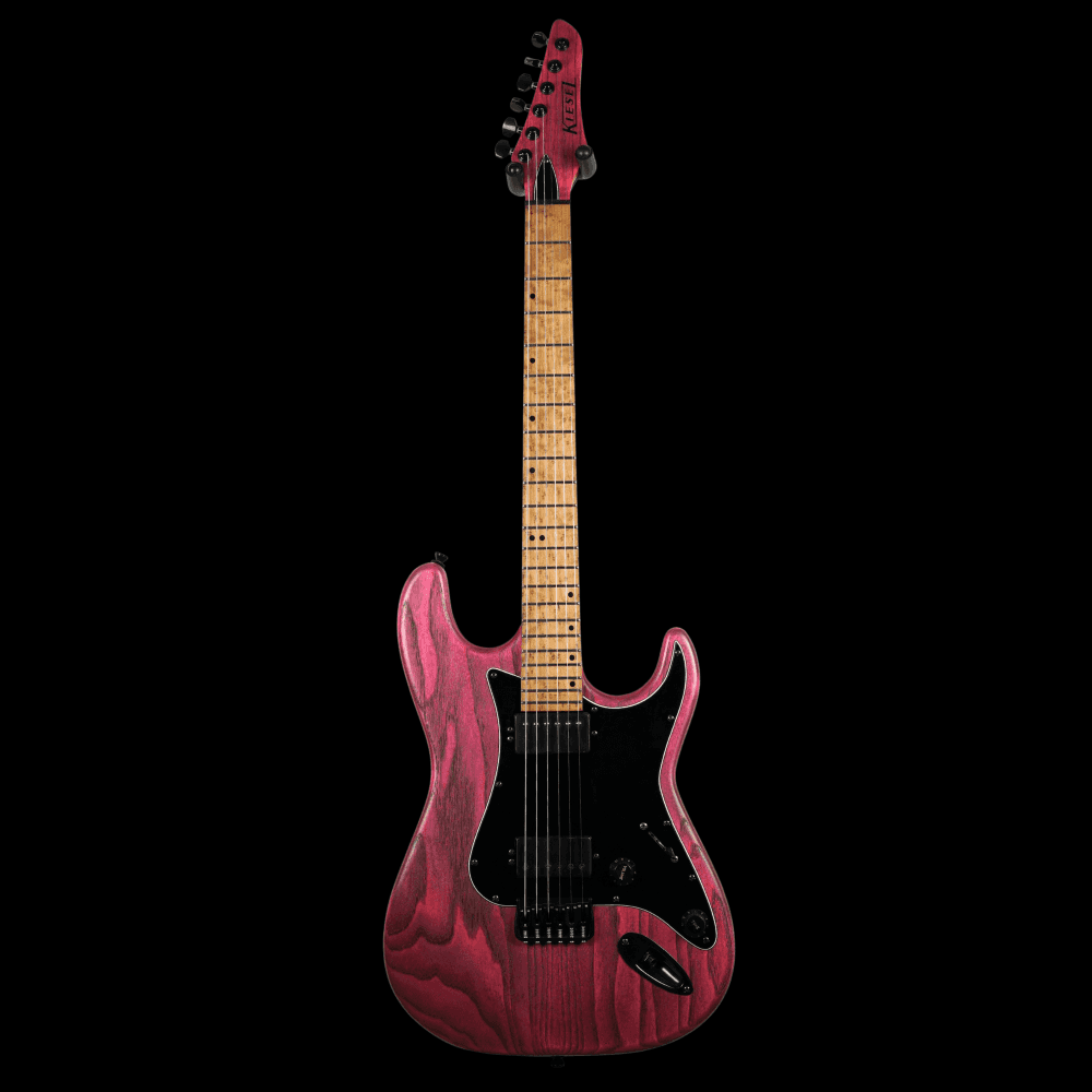 Kiesel Delos D6H Custom Made USA Guitar (Flamingo Pink), Pre-owned