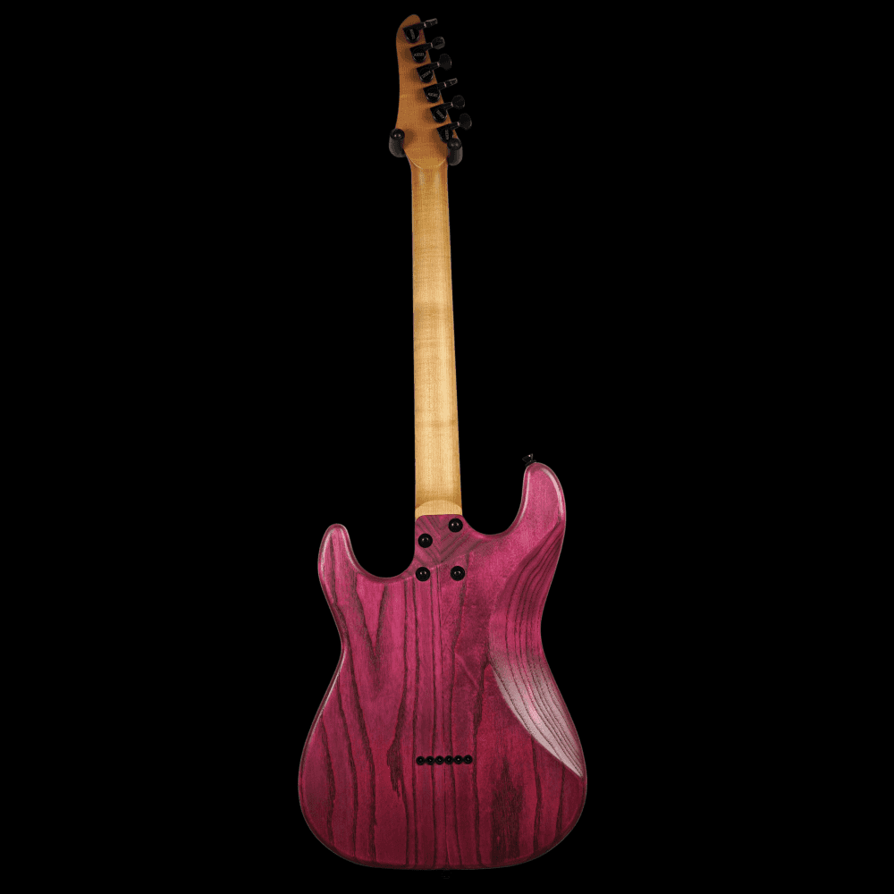 Kiesel Delos D6H Custom Made USA Guitar (Flamingo Pink), Pre-owned