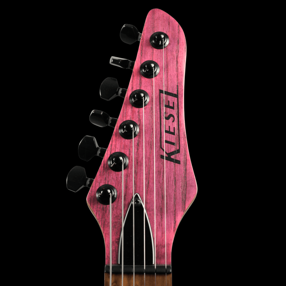 Kiesel Delos D6H Custom Made USA Guitar (Flamingo Pink), Pre-owned