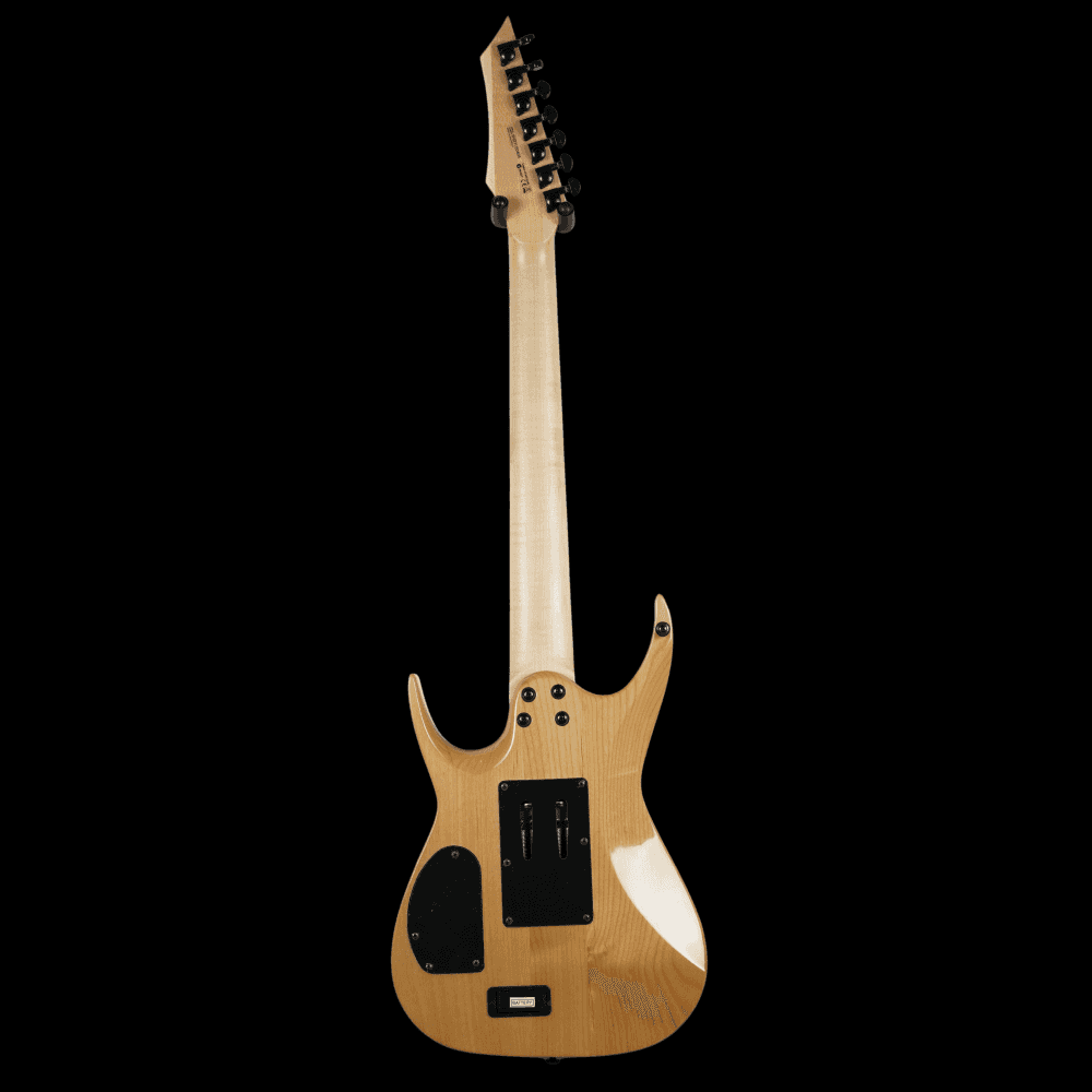 Dean Guitars Exile Select 7-String Floyd Fluence, Natural Black Burst