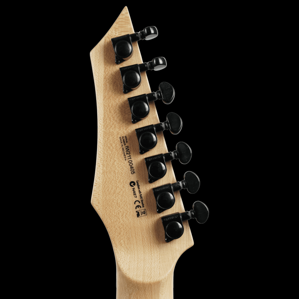 Dean Guitars Exile Select 7-String Floyd Fluence, Natural Black Burst