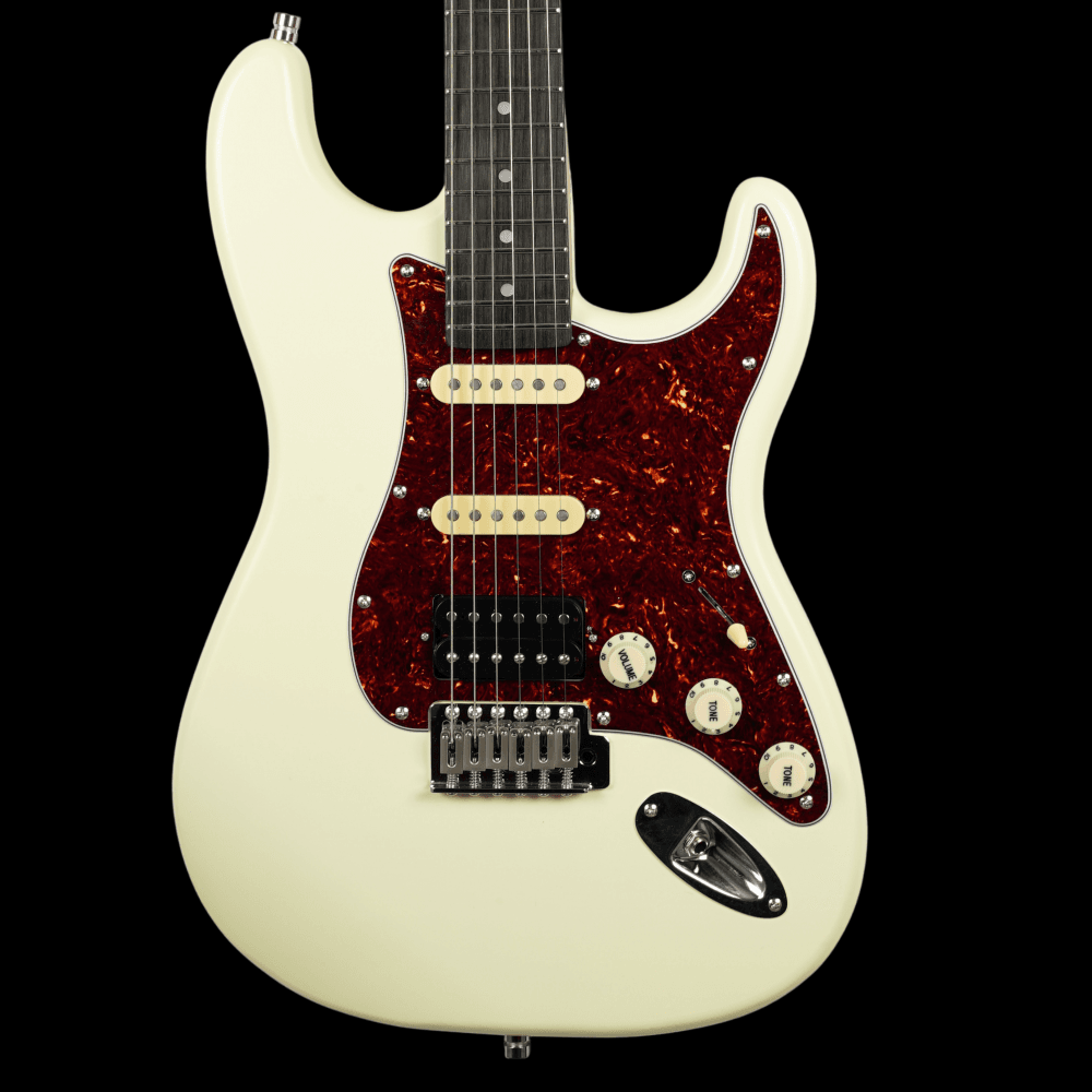 PS-4 HSS S Style Guitar (White)