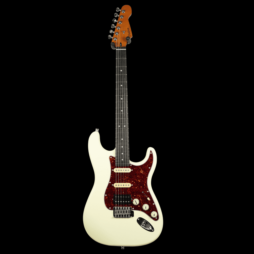 PS-4 HSS S Style Guitar (White)