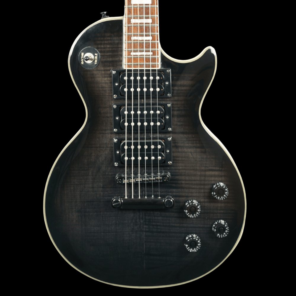 Les Paul Custom 3 Plus, Trans Black (Pre-Owned)