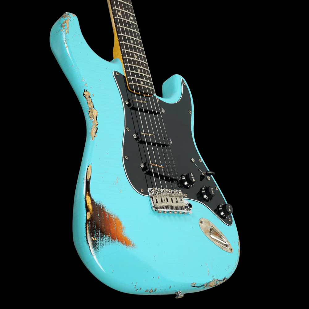 63 S Heavy Aged Candy Daphne Blue Over 3-Tone Sunburst (Pre-Owned)