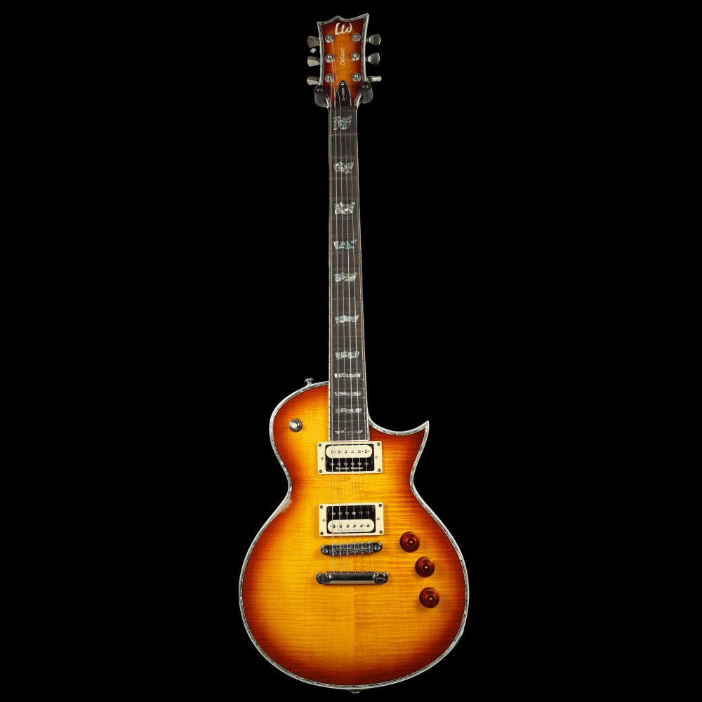LTD EC-1000 Deluxe, Amber Sunburst (Pre-Owned)