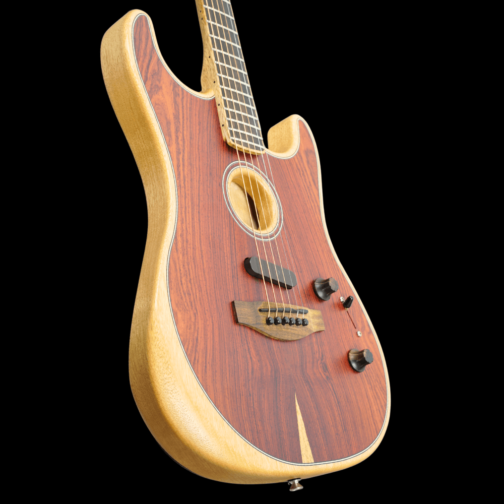 Exotic Acoustasonic Stratocaster, Cocobolo (Pre-Owned)