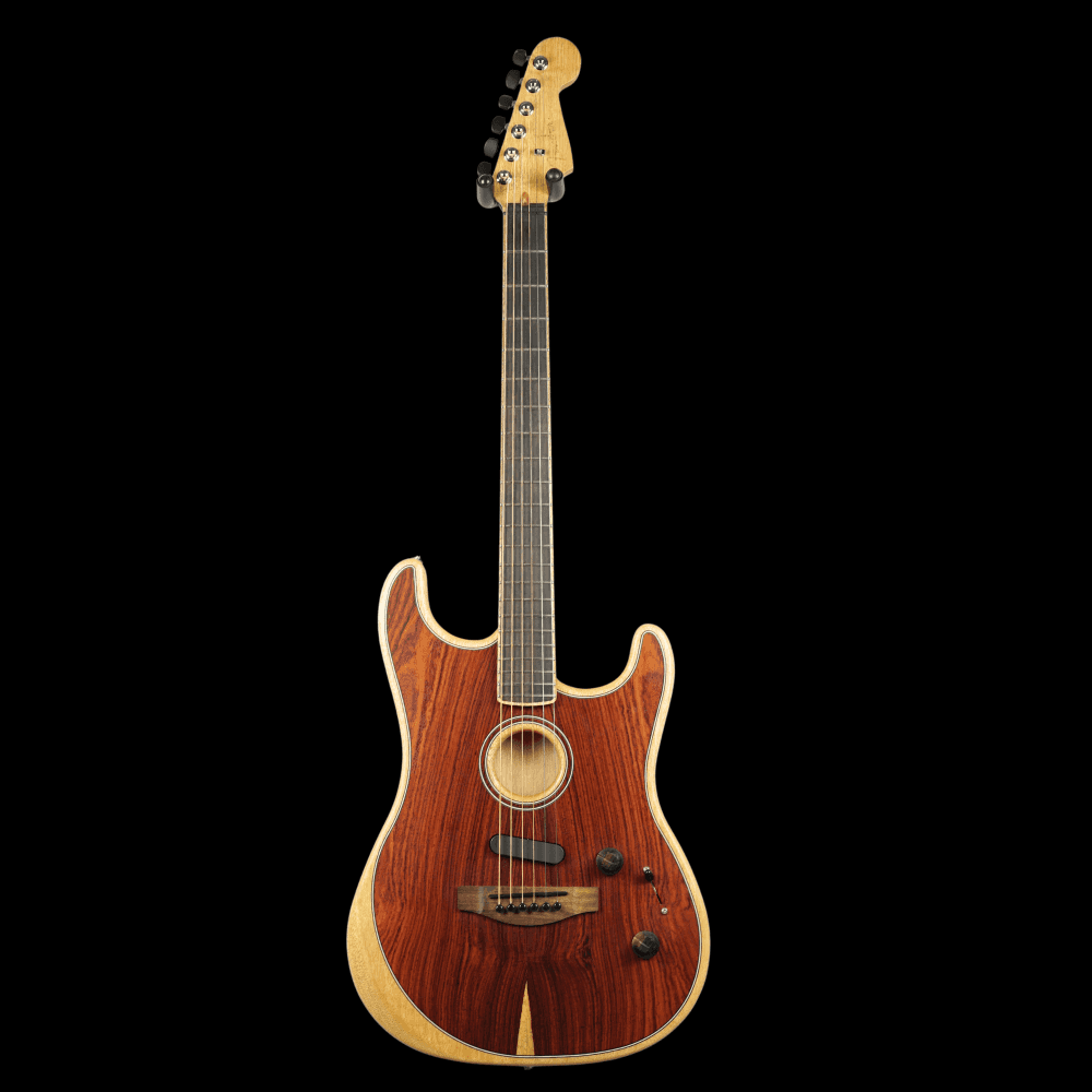 Exotic Acoustasonic Stratocaster, Cocobolo (Pre-Owned)