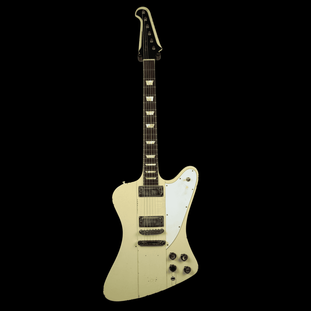 Custom Shop Murphy Lab Johnny Winter 1964 Firebird V, Polaris White Aged (Limited Run of 125), (Pre-Owned)