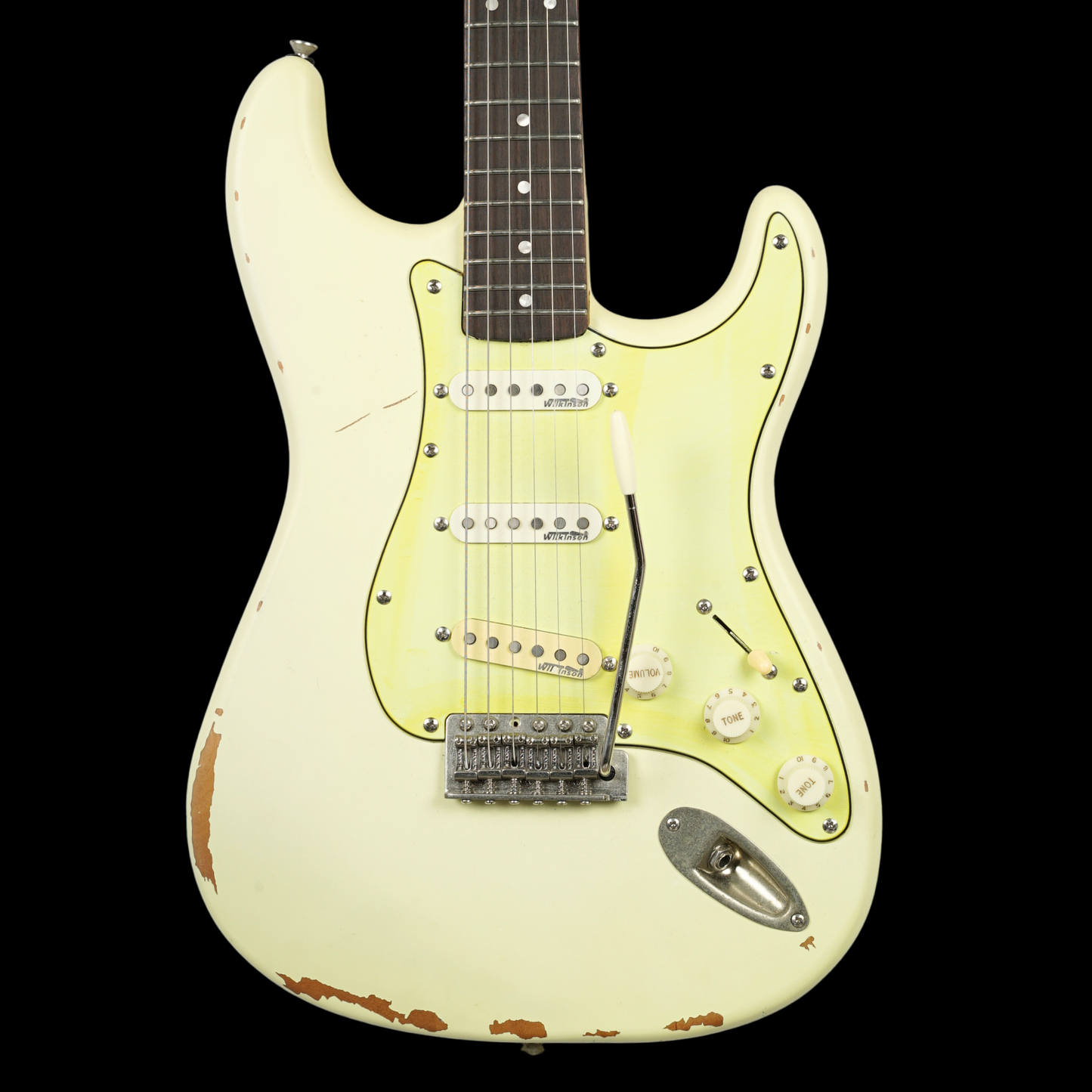 Vintage V6 Thomas Blug Signature Stratocaster, Vintage White (Pre-Owned)