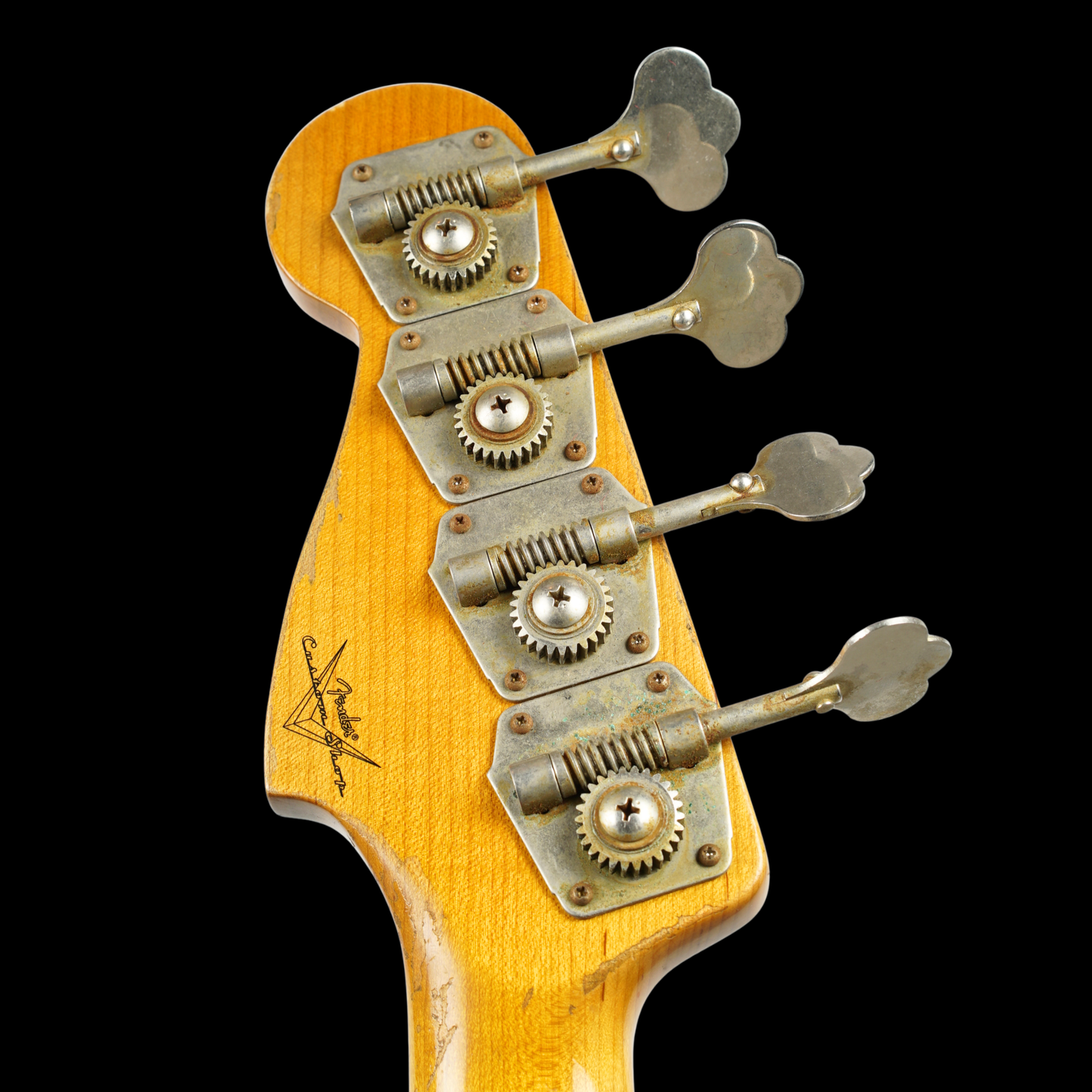 Fender Custom Shop 1960 Fender P Bass Relic, White over Sunburst (Pre-Owned)