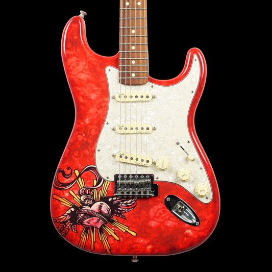 Fender 2015 Special Edition David Lozeau "Sacred Heart" Stratocaster w/ Custom Landau Ultra Noiseless Pickups (Pre-Owned)