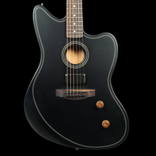 Fender Acoustasonic Standard Jazzmaster, Black (Pre-Owned)