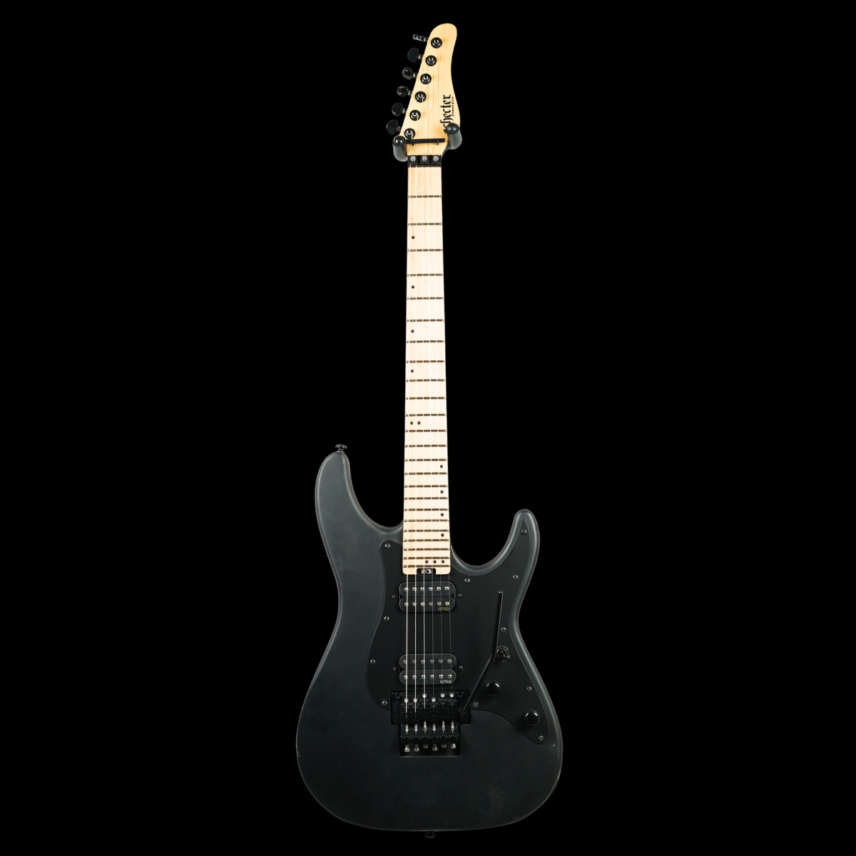 Schecter 2022 Diamond Series Sun Valley Super Shredder FR, Satin Black (Pre-Owned)
