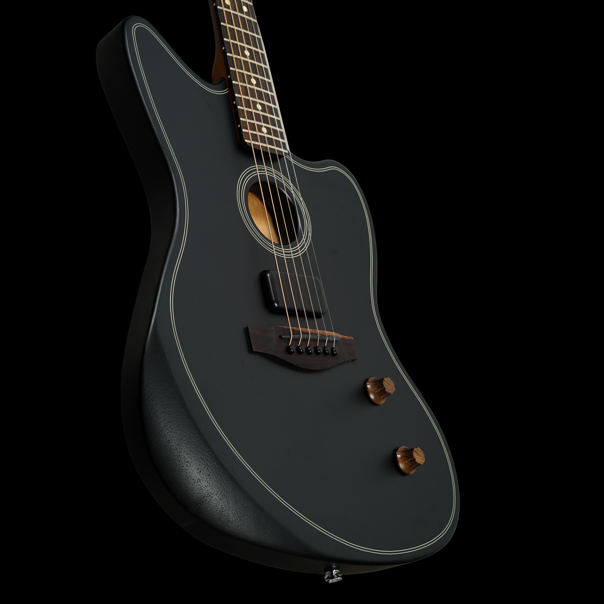 Fender Acoustasonic Standard Jazzmaster, Black (Pre-Owned)