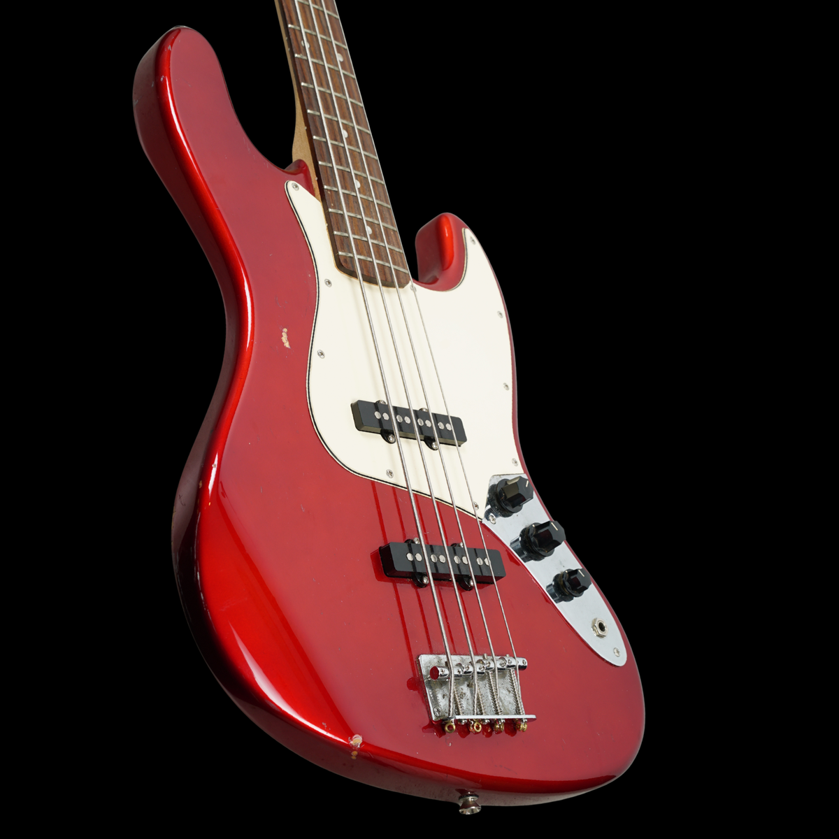 Squier 1996 Jazz Bass Made in China, Candy Apple Red (Pre-Owned)