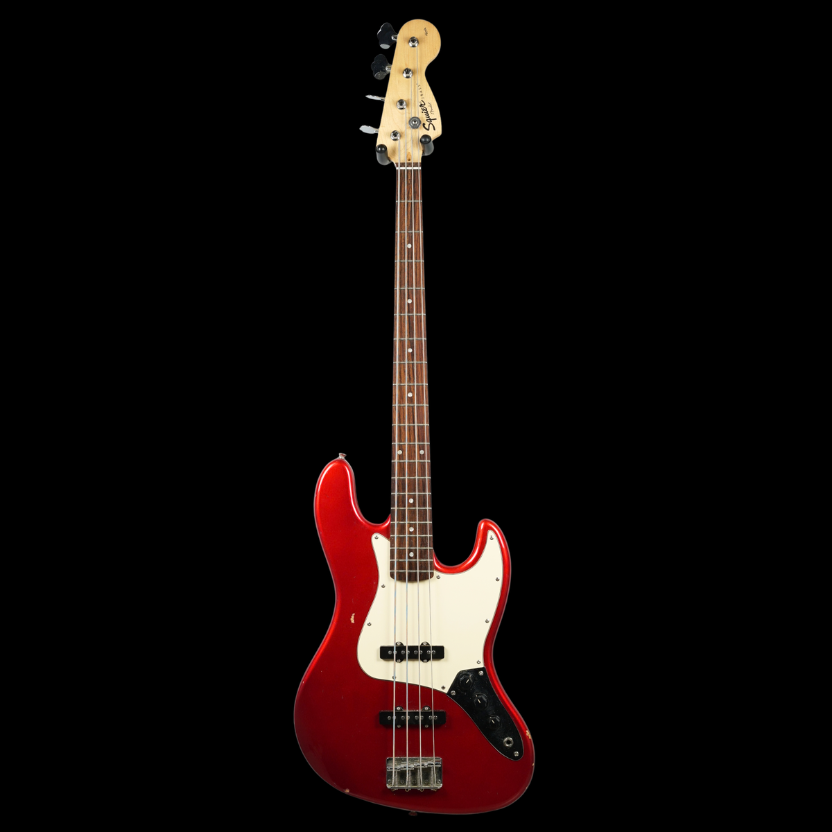 Squier 1996 Jazz Bass Made in China, Candy Apple Red (Pre-Owned)