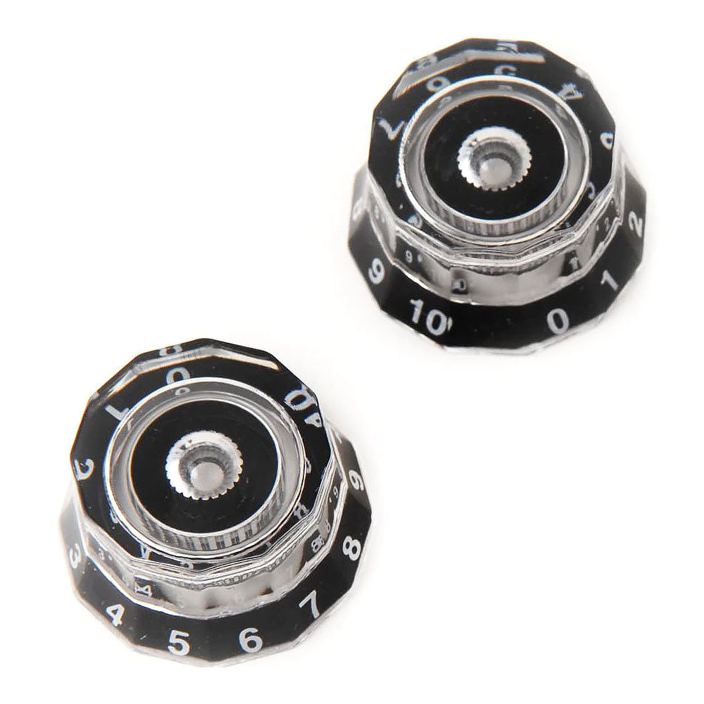 PRS Lampshade Knobs (Set of 2) Clear/Black